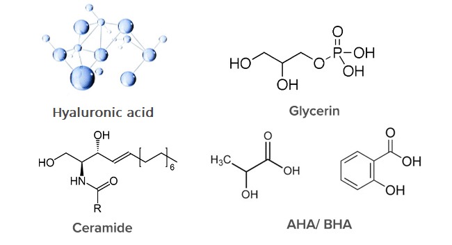 What ingredients do skin creams contain?